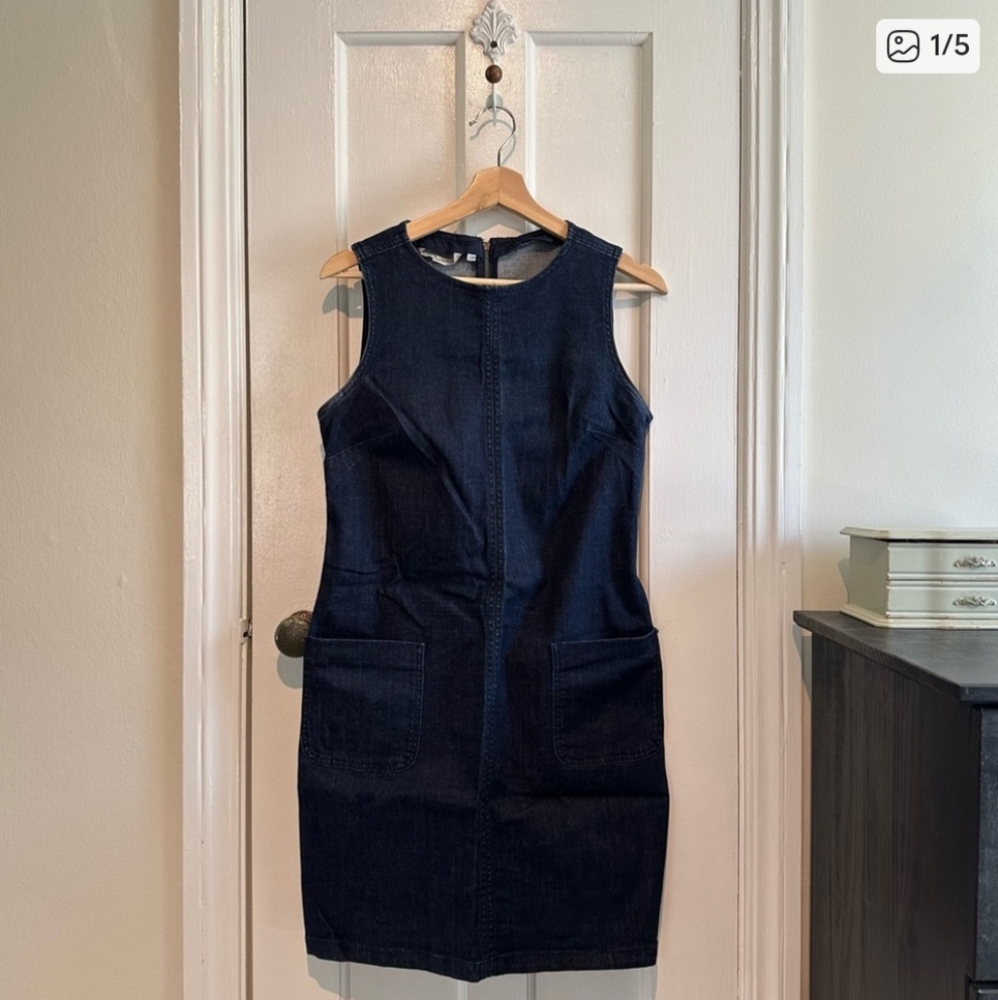 Boden Dark Blue Denim Dress